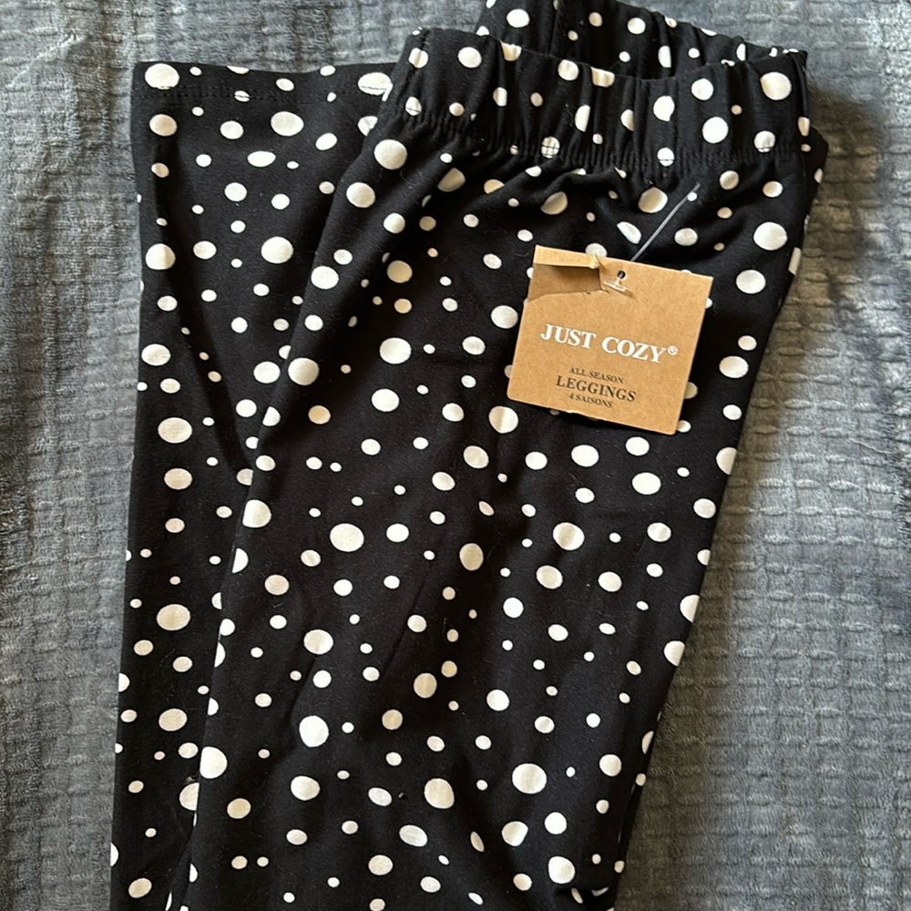 Just Cozy  All Season Leggings Polka Dot